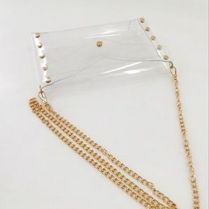 Clear crossbody and clutch bag!!